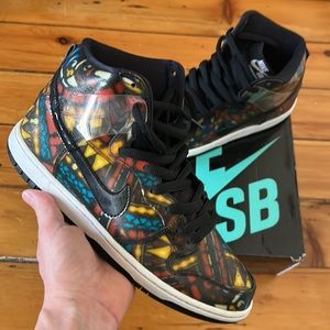 Nike SB Dunk High Concepts Stained Glass / Size 9 Men